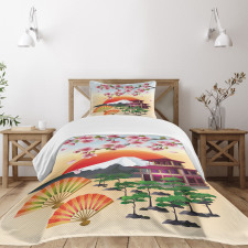 Building Sakura Sunrise Bedspread Set