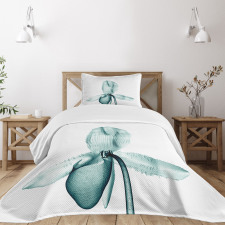 Modern Flower X-Ray Bedspread Set