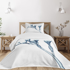 Abstract Modern Floral Bedspread Set