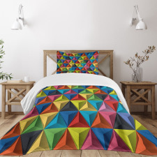 Pyramid Forms Modern Bedspread Set