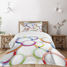 Circles Rounds Pattern Bedspread Set