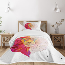 Lion Head Bedspread Set