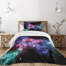 Dusty Gas Cloud Stars Bedspread Set