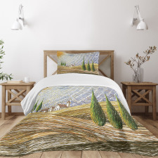 Rural Fields Europe Bedspread Set