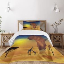 Tropical Wild Animal Bedspread Set