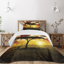 Sunset in Safari Animal Bedspread Set
