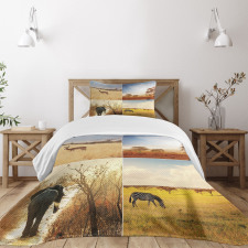 Wild Savannah Animal Bedspread Set