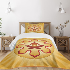 Lotus Balance Striped Bedspread Set