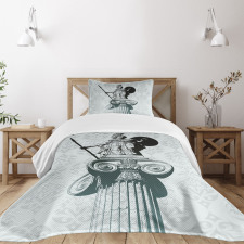 Greek Athena Baroque Damask Bedspread Set