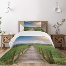 Wooden Rural Path Bedspread Set