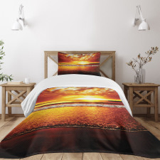 Colorful Sunset Summer Bedspread Set