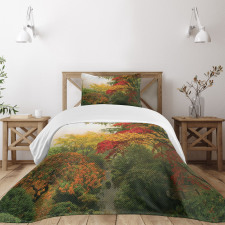 Portland Japan Garden Bedspread Set