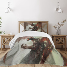 Creature Dragon Bedspread Set