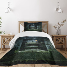Dark Haunted Castle Bedspread Set