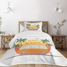 Retro Palms Free 60s Bedspread Set