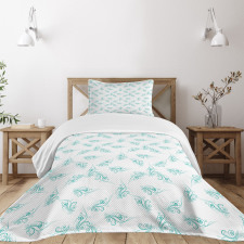 Swirling Branch Lines Bedspread Set