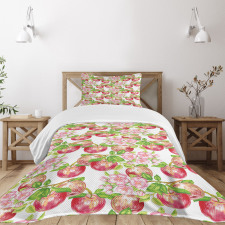 Nature Apple Tree Flower Bedspread Set