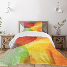 Watercolor Modern Art Bedspread Set