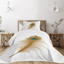 Exotic Peacock Wild Bird Bedspread Set