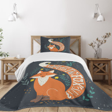 Cartoon Fox Funny Animal Bedspread Set