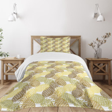 Curving Exotic Tropical Bedspread Set