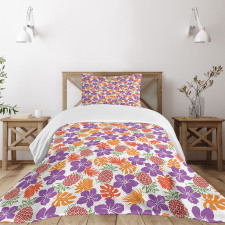 Tropical Hawaii Hibiscus Bedspread Set