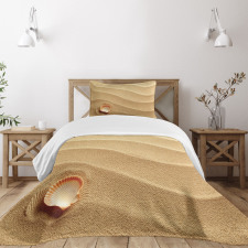 Seashells Yellow Sand Bedspread Set