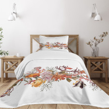 Coral Algea Sealife Bedspread Set