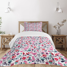 Ornate Swirls Tulip Art Bedspread Set