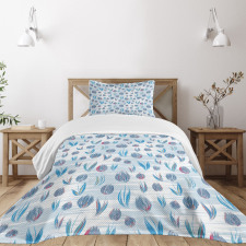 Painting Effect Tulips Bedspread Set