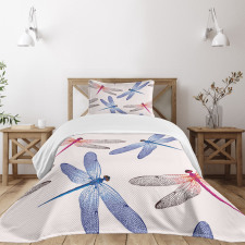 Dragonfly Wings Art Bedspread Set