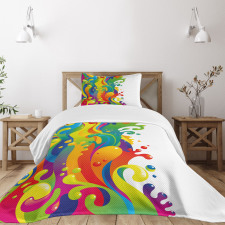 Rainbow Splash Bedspread Set