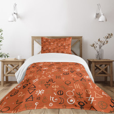 Western Aztec Forms Bedspread Set