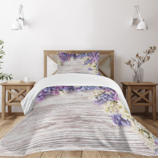 Lilac Flowers Bouquet Bedspread Set