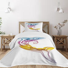 Aquatic Dolphin Bedspread Set