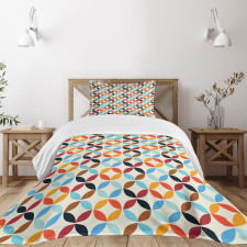 Bound Square Circle Bedspread Set