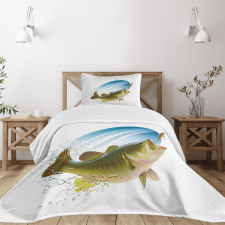 Wild Life in Nature Theme Bedspread Set