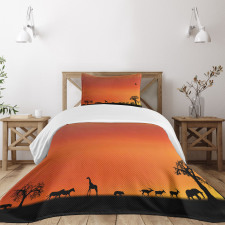 Safari Sunset with Gull Bedspread Set