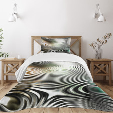 Circle Zebra Stripes Bedspread Set