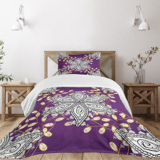 Vintage Floral Petals Bedspread Set