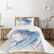 Aqua Colors Creative Bedspread Set