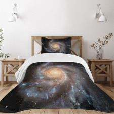 Star Disc in Huge Space Bedspread Set