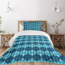 Patchwork Style Oriental Bedspread Set