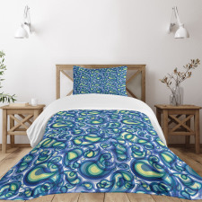 Raindrops Inspired Artwork Bedspread Set