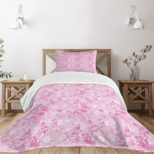 Paisley Leaves Bedspread Set