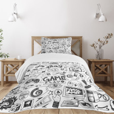 Sketch Style Gaming Bedspread Set