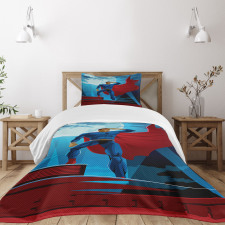 Retro Cartoon Heros Bedspread Set