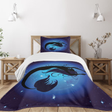 Aquatic Girl Mermaid Bedspread Set