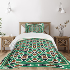 Moroccan Arch with Floral Bedspread Set