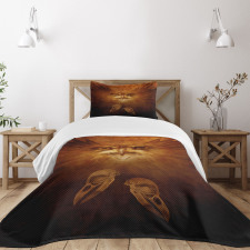 Hawk Eagle Face Claws Bedspread Set